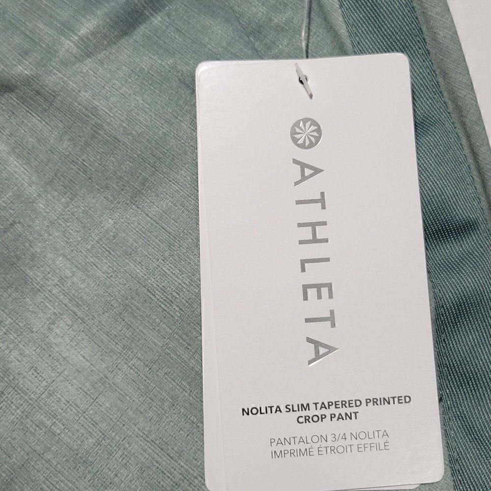 Athleta Crop Pants Womens Sz 2 Nolita Slim Tapered Athleisure Minimalistic Grey - Picture 12 of 16
